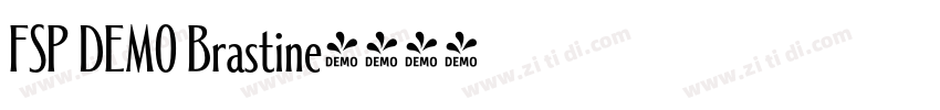 FSP DEMO Brastine字体转换 FSP DEMO Brastine字体转换